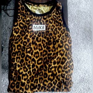 Nike leopard print tank top